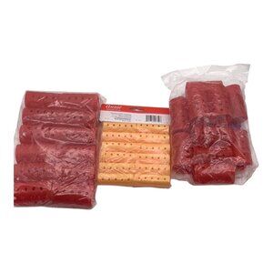 Hollywood & Annie Magnetic Rollers Set Red Yellow Professional Hair Styling Tool